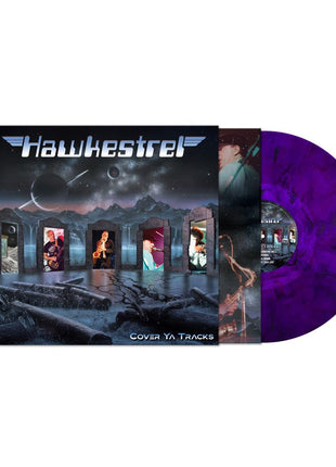the album cover for Hawkestrel - Cover Ya Tracks [Purple Marble]