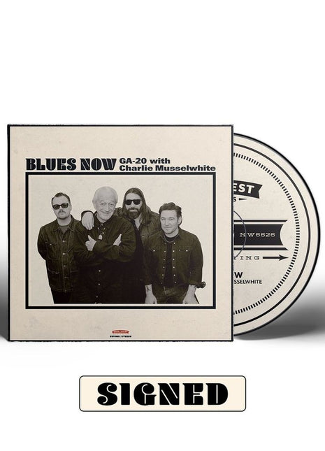 the album cover for GA-20 - Blues Now [Indie Exclusive - Autographed Cover]