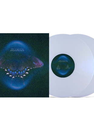 the album cover for she's green - swallowtail / chrysalis [Indie Exclusive Iridescent White]