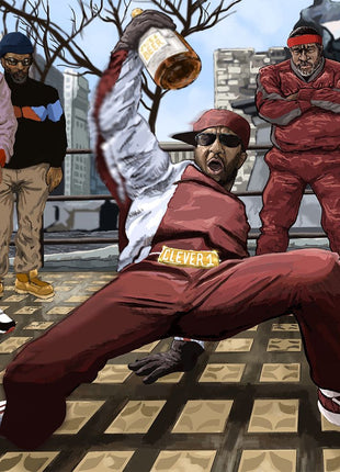 the album cover for Clever 1 x Shar tha Analog Bastard - Da Buze Bruvaz present Clever 1 Az LO Kirkland- Da Baddest Incredible B-Boy known 2 Mankind illin wit Shar tha Analog Bastard
