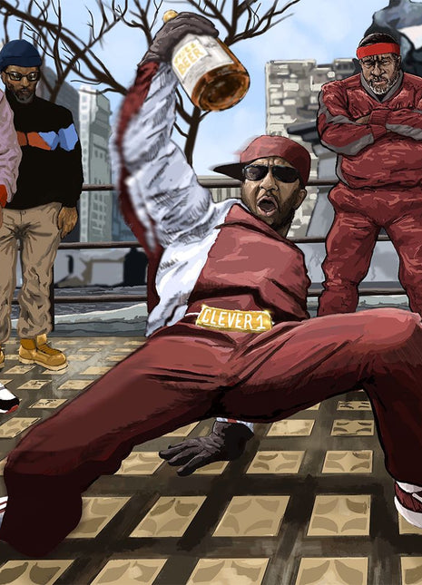 the album cover for Clever 1 x Shar tha Analog Bastard - Da Buze Bruvaz present Clever 1 Az LO Kirkland- Da Baddest Incredible B-Boy known 2 Mankind illin wit Shar tha Analog Bastard