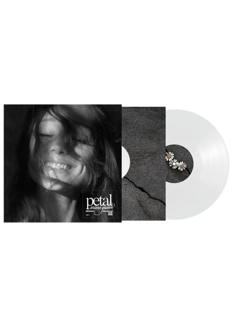 the album cover for Ariana Grande - petal [Indie Exclusive Classic White]
