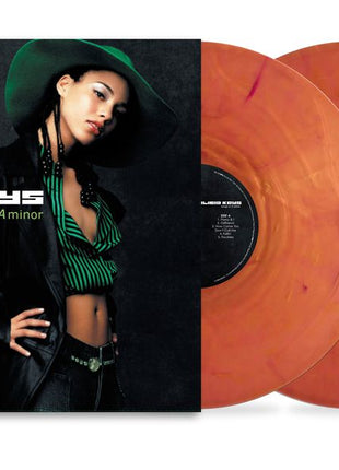the album cover for Alicia Keys - Songs In A Minor - 25th Anniversary [Translucent Burnt Orange Marbled]