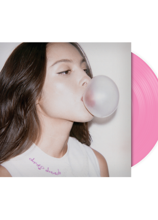the album cover for Olivia Rodrigo - drop dead [chewing gum pink]