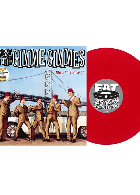 the album cover for Me First And The Gimme Gimmes - Blow In The Wind [25th Anniversary, 45 RPM]