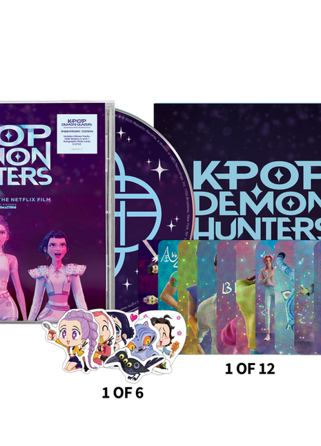 the album cover for Various Artists - KPop Demon Hunters (Soundtrack from the Netflix Film) - Anniversary Edition