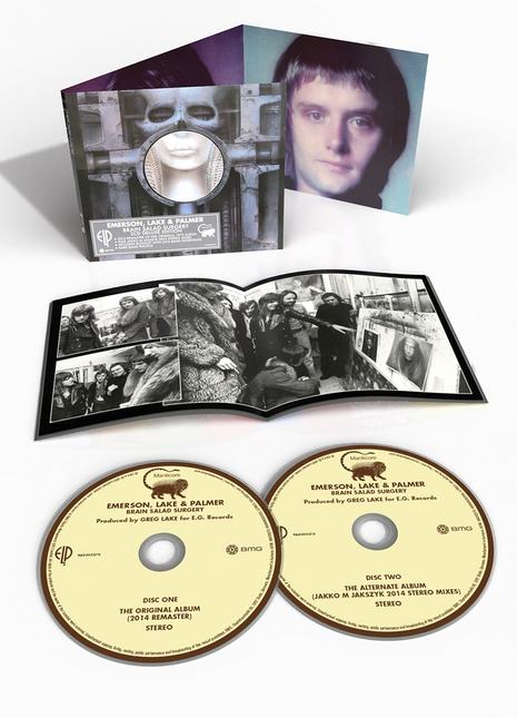 the album cover for Emerson, Lake & Palmer - Brain Salad Surgery Deluxe Edition