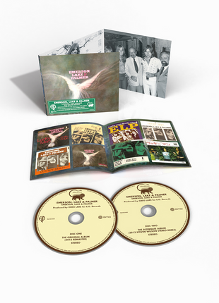 the album cover for Emerson, Lake & Palmer - Emerson, Lake & Palmer Deluxe Edition