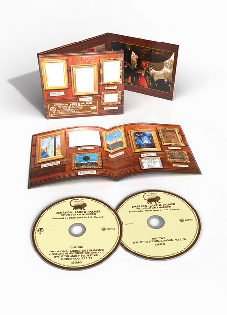 the album cover for Emerson, Lake & Palmer - Pictures at an Exhibition: Live Deluxe Edition