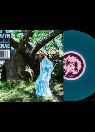 the album cover for Ravyn Lenae - Blue Island [Translucent Sea Blue]