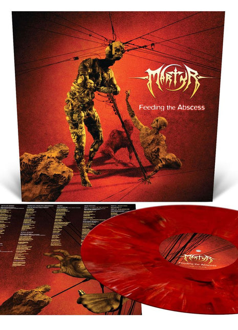 the album cover for Martyr - Feeding the Abcess [Red Marble]