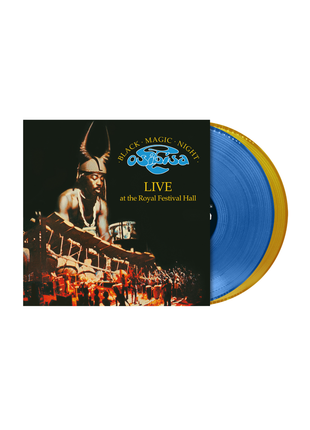 the album cover for Osibisa - Black Magic Night [RSD Essentials Indie Exclusive Blue & Gold 180g]