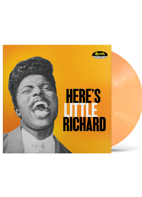 the album cover for Little Richard - Here's Little Richard - [Indie Exclusive Georgia Peach]