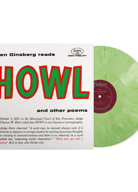 the album cover for Allen Ginsberg - Howl And Other Poems [Eco-friendly Green Blend]