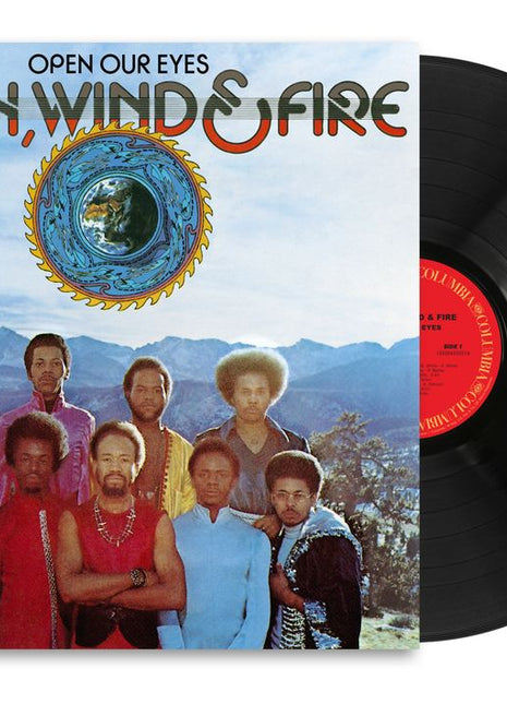 the album cover for Earth, Wind & Fire - Open Our Eyes