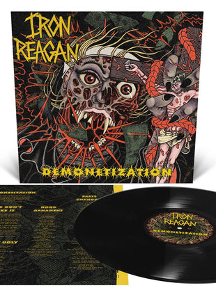 the album cover for Iron Reagan - Demonetization [Black]