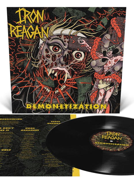 the album cover for Iron Reagan - Demonetization [Black]