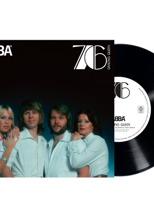 the album cover for ABBA - Dancing Queen (50th Anniversary) [Black]