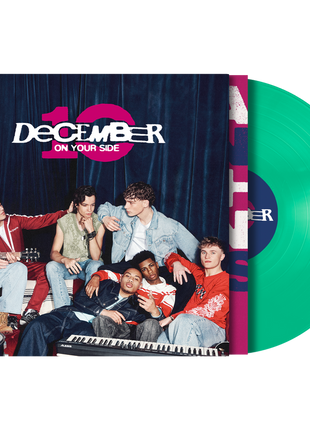 the album cover for December 10 - On Your Side [Mint Green]