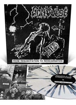 the album cover for Convulse - From Resuscitation To Reincarnation: The Early Years [White with Splatter]