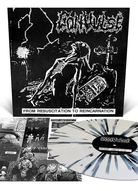 the album cover for Convulse - From Resuscitation To Reincarnation: The Early Years [White with Splatter]