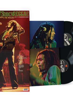 the album cover for Marley, Bob & the Wailers - Roots Rock Reggae: Live At The Hammersmith Odeon