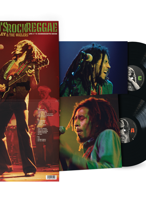 the album cover for Marley, Bob & the Wailers - Roots Rock Reggae: Live At The Hammersmith Odeon