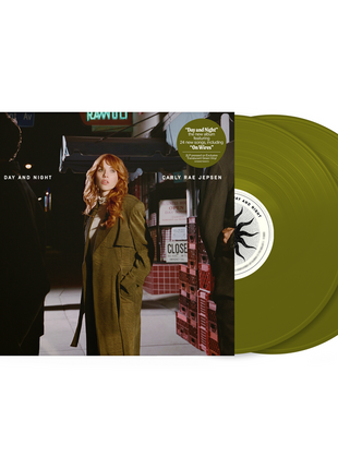 the album cover for Carly Rae Jepsen - Day and Night [Indie Exclusive Translucent Forest Green]