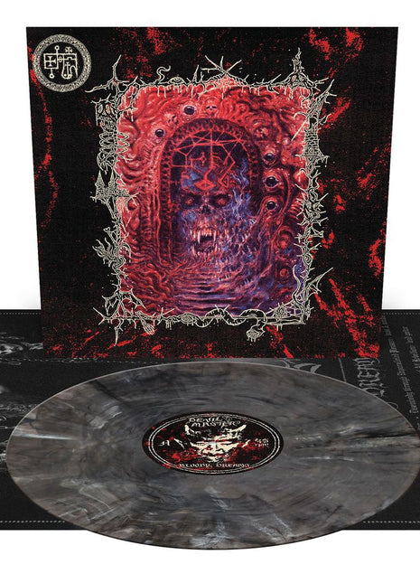 the album cover for Devil Master - Bloody Dreams [Orchard Indie Exclusive Black and White Smoke]