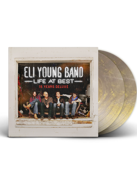 the album cover for Eli Young Band - Life At Best - 15 Years Deluxe [Gold Dust Swirl]