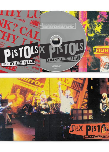 the album cover for Sex Pistols - Filthy Lucre Live - 30th Anniversary