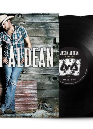 the album cover for Jason Aldean - My Kinda Party