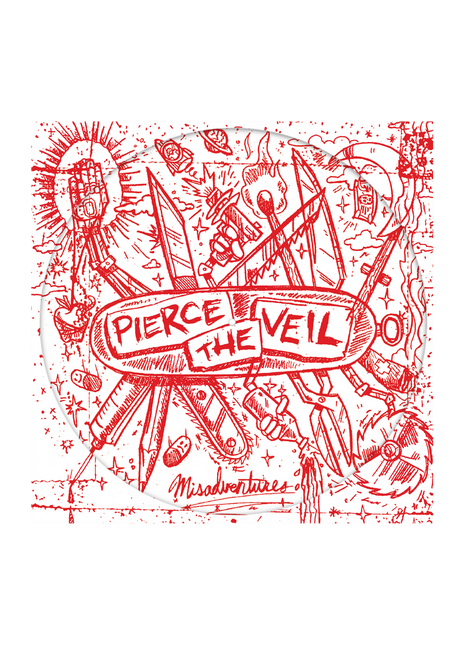 the album cover for Pierce The Veil - Misadventures - Picture Disc
