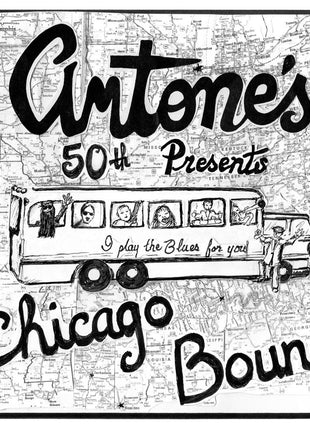 the album cover for Various Artists - Antone’s 50th Presents Chicago Bound: Honoring Muddy, Cliff & Blue