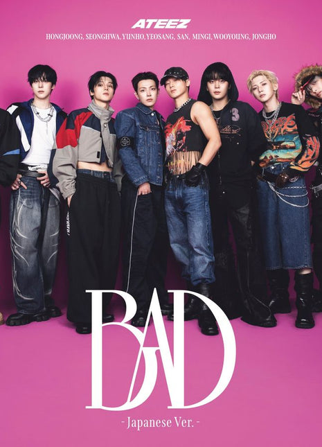 the album cover for Ateez - Bad (Japanese Ver.) [Limited Edition A with Photobook]