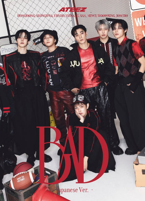 the album cover for Ateez - Bad (Japanese Ver.) [Standard Edition with Photobook]