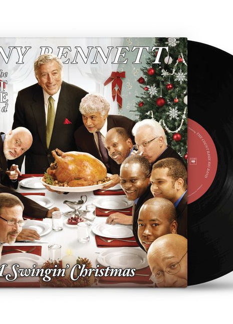 the album cover for Tony Bennett - A Swingin' Christmas - Featuring The Count Basie Big Band