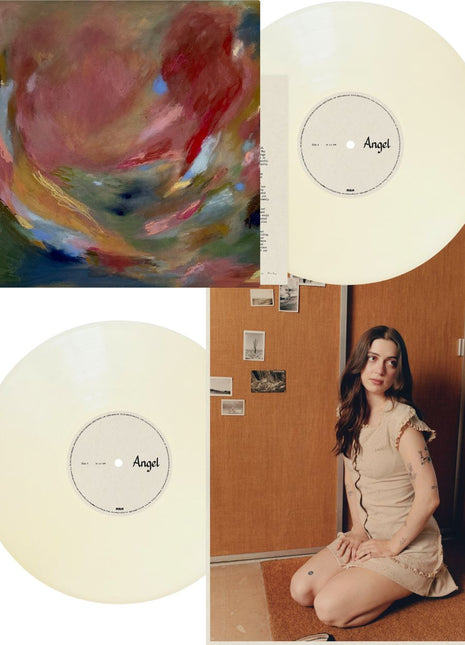 the album cover for Lizzy McAlpine - Angel [Indie Exclusive Maiden Fair Opaque Cream White]