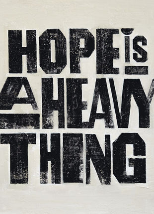 the album cover for Joy Oladokun - Hope Is A Heavy Thing [Indie Exclusive Eco-Friendly Gray Blend]