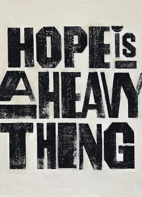 the album cover for Joy Oladokun - Hope Is A Heavy Thing [Indie Exclusive Eco-Friendly Gray Blend]