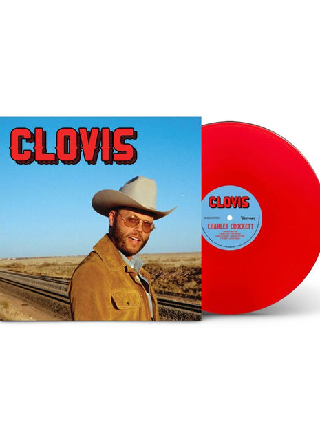 the album cover for Charley Crockett - Clovis [Indie Exclusive Red]