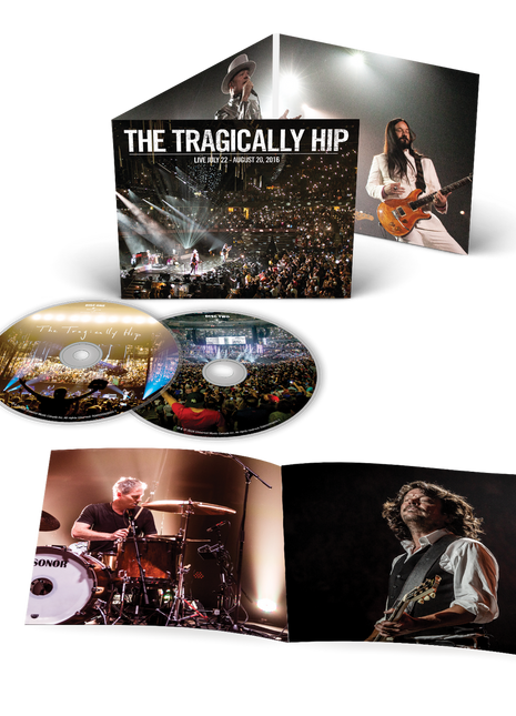 the album cover for The Tragically Hip - Live July 22 - August 20, 2016