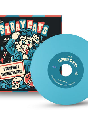 the album cover for The Stray Cats - Stampede / Teenage Heaven