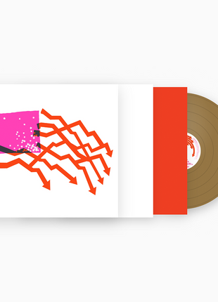 the album cover for DIIV - Zirp! [Indie Exclusive Opaque Gold - Deluxe Packaging]