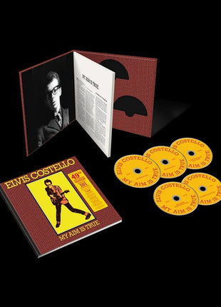 the album cover for Elvis Costello - My Aim Is True (49th Anniversary Edition) - 2026 Remaster [5 CD + Perfect Bound Book]