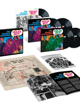 the album cover for Frank Zappa / The Mothers of Invention - Freak Out! (60th Anniversary) - Super Deluxe Box Set [180g]