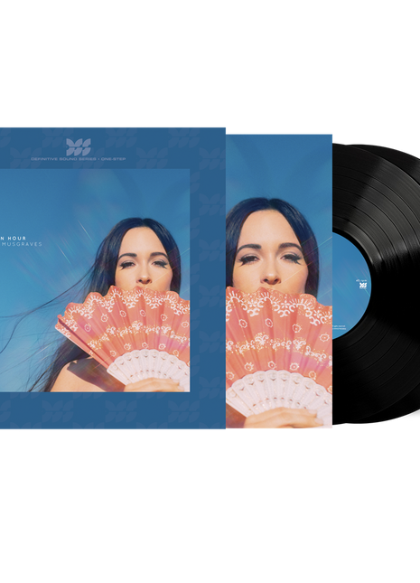 the album cover for Kacey Musgraves - Golden Hour (Definitive Sound Series) [Indie Exclusive Numbered 180 Gram]