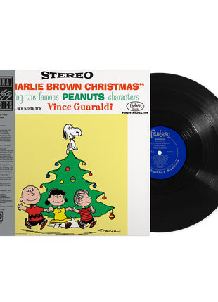 the album cover for Vince Guaraldi Trio - A Charlie Brown Christmas - Original Jazz Classics Series [180g Black tip-on w obi]