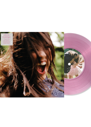 the album cover for Olivia Rodrigo - stupid song [Translucent Pink]