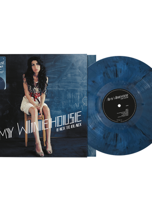 the album cover for Amy Winehouse - Back To Black - 20th Anniversary [Indie Exclusive Chalkboard Marble]